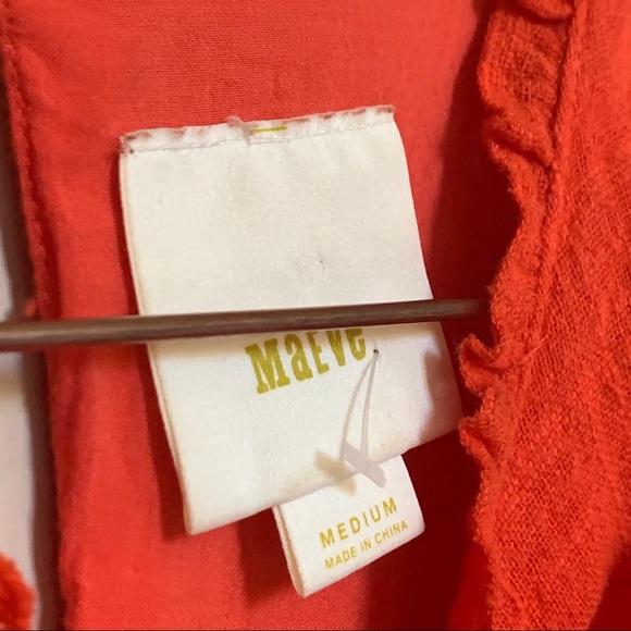 Anthropologie Maeve Cascade Ruffle Top Size - Picture 4 of 8